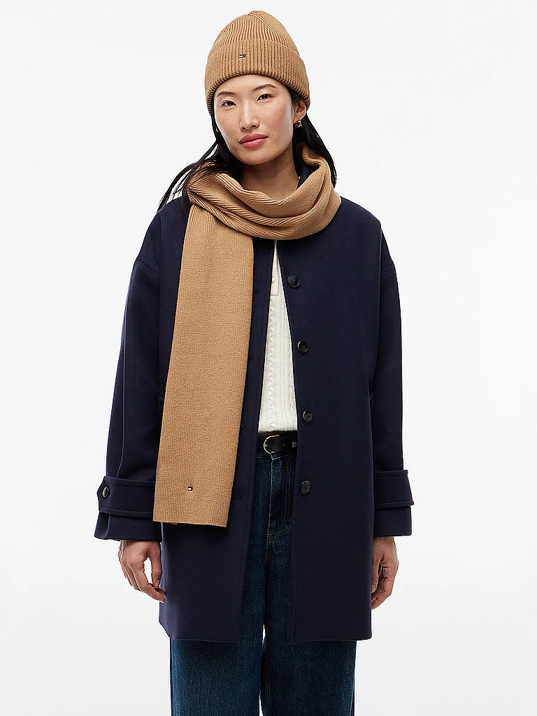 TOMMY HILFIGER Ensemble 2 pièces bonnet et écharpe camel - vue 4